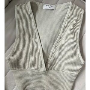 Elegant Cream Sleeveless Top